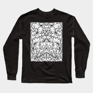 Floral abstract doodle Long Sleeve T-Shirt